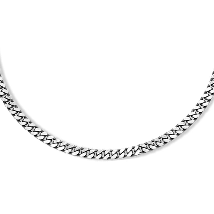 Zilveren ketting heren - collier oxi gourmette 6-zijdes geslepen 4,6 mm