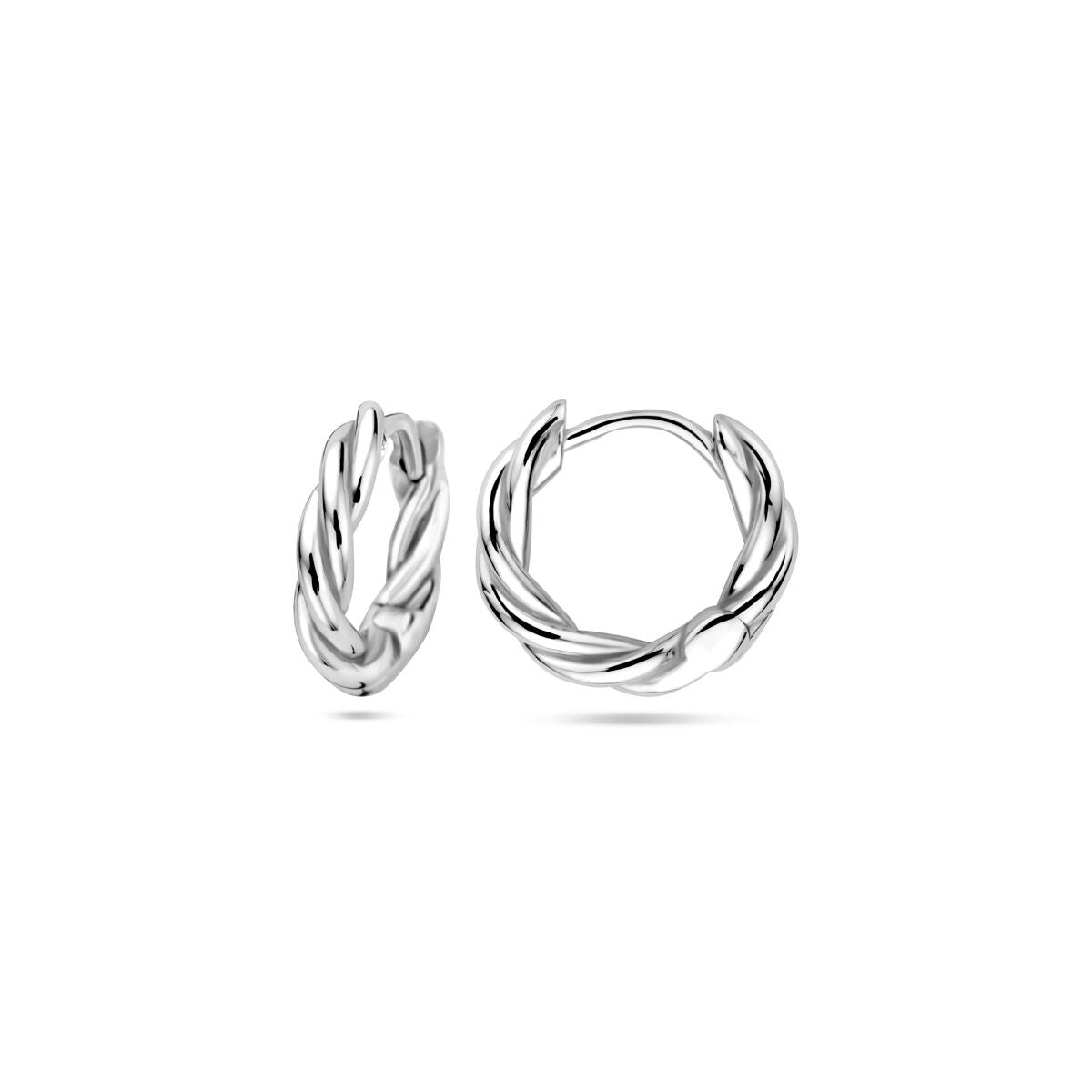 créoles tube 2,5 mm argent rhodié