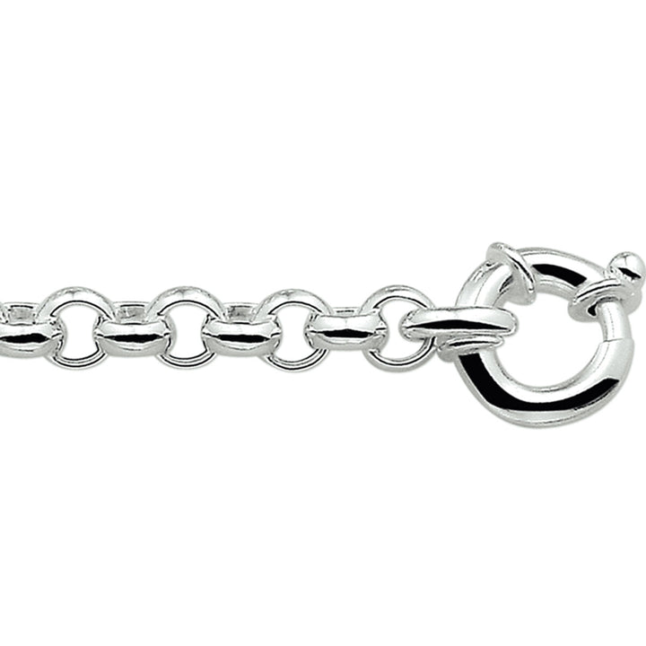 armband jasseron 7 mm met groot springslot zilver gerhodineerd