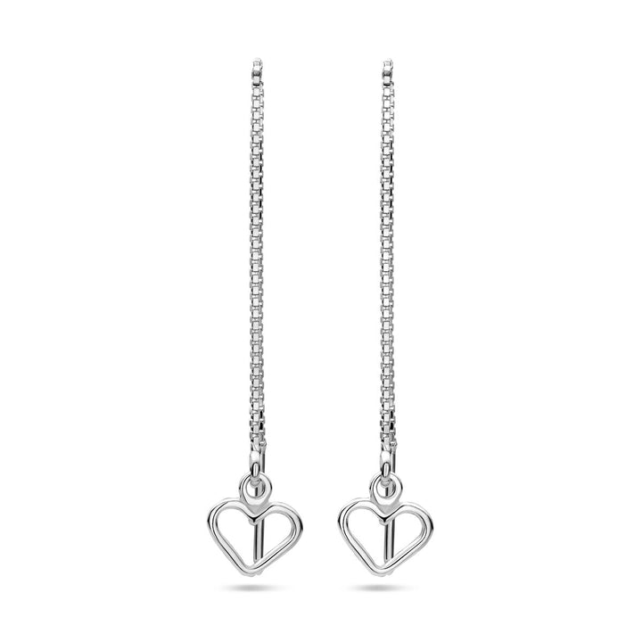 doortrekoorbellen hart zilver gerhodineerd