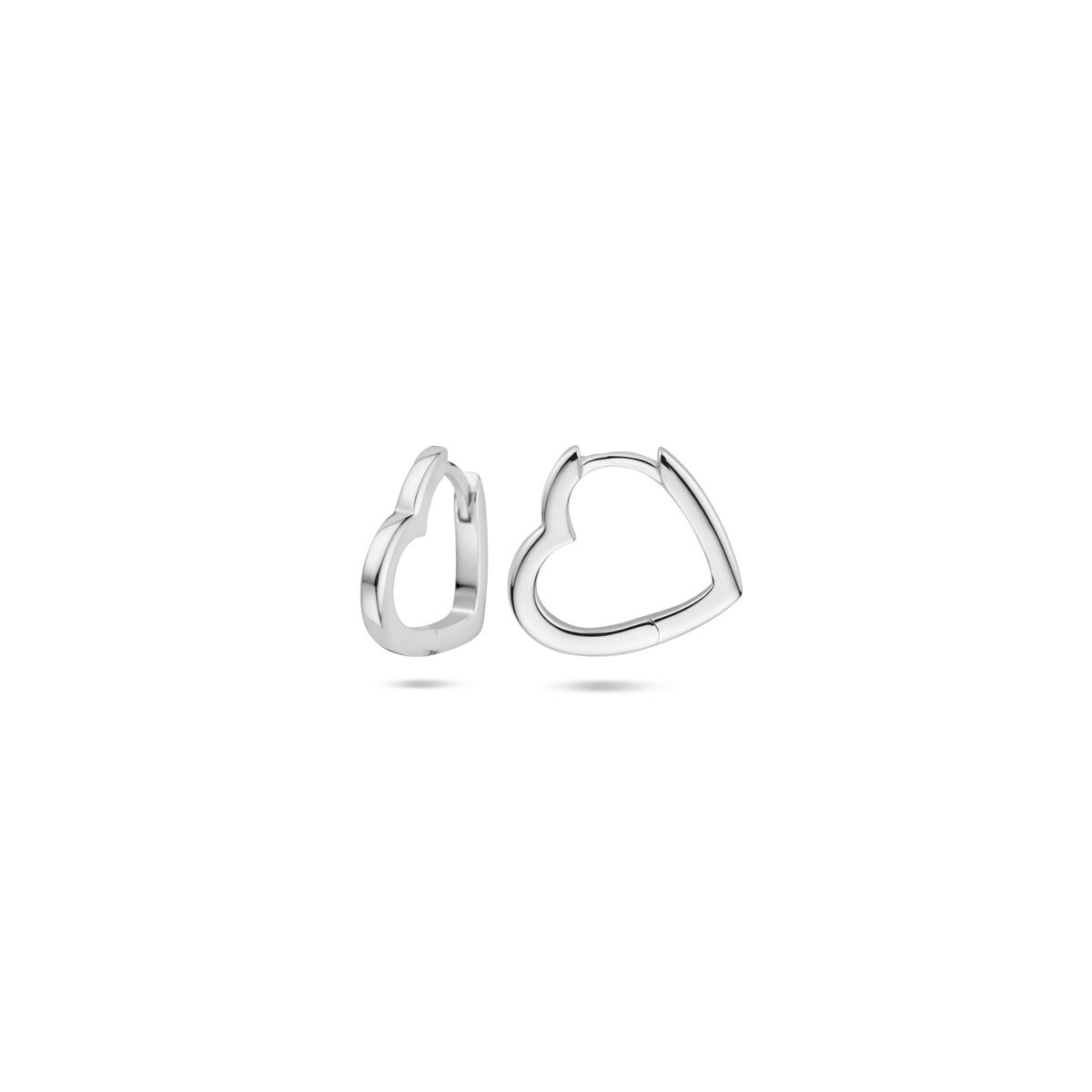 créoles cœurs 2 mm argent rhodié