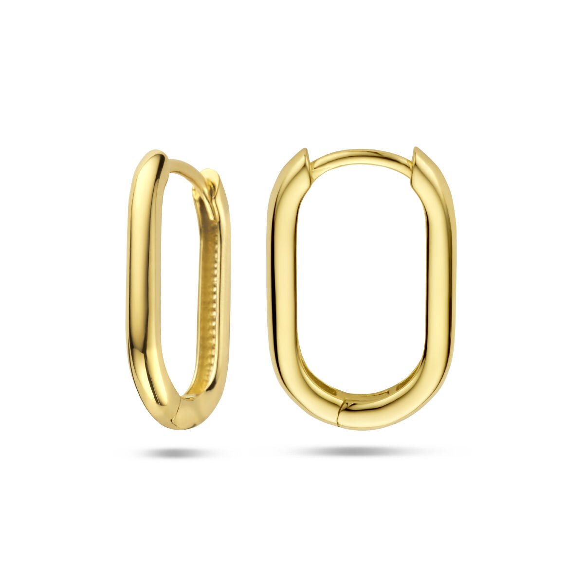 créoles paperclip 14K or jaune
