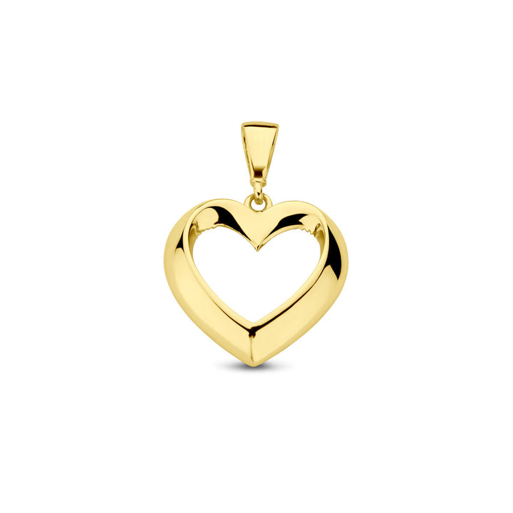 hanger hart 14K geelgoud