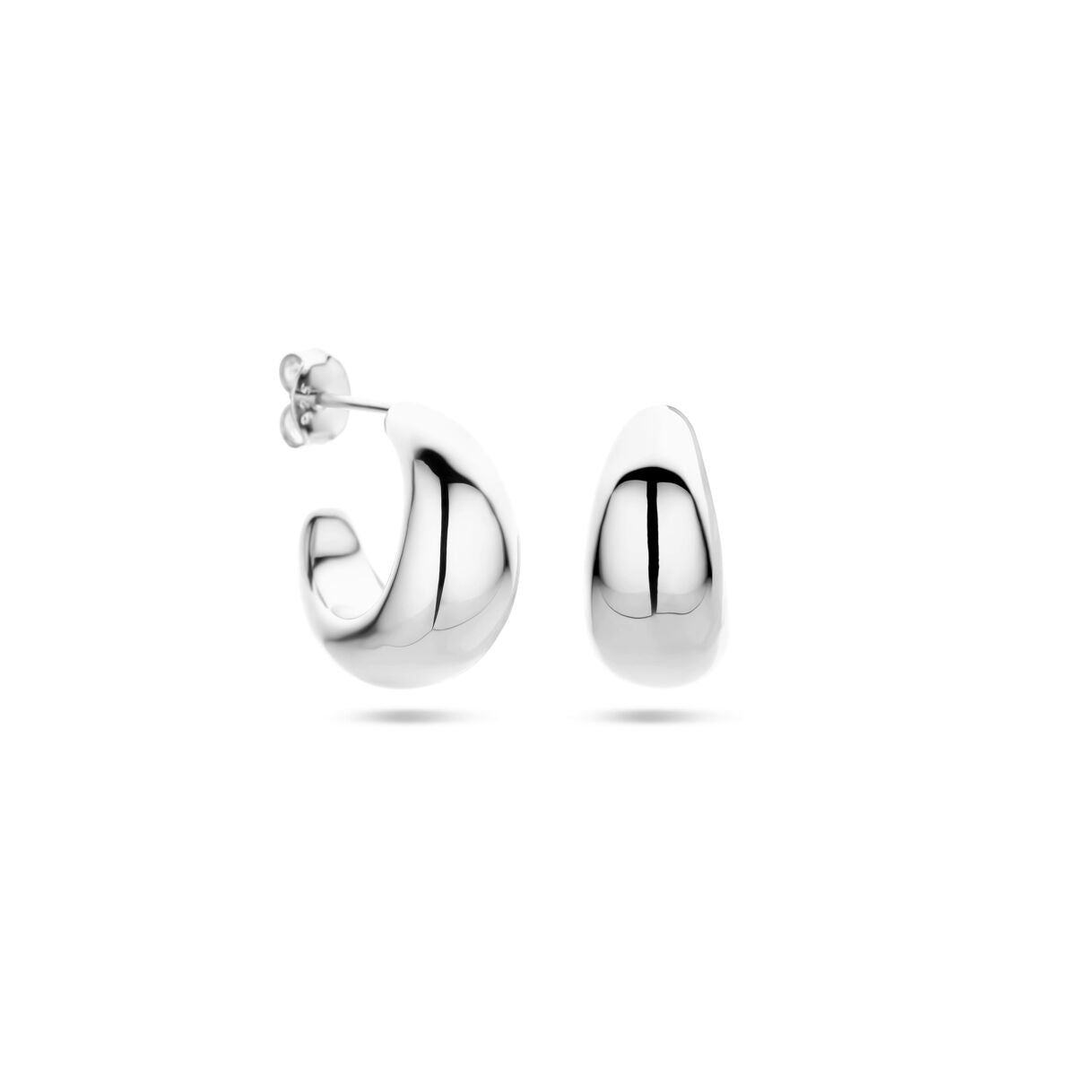 créoles 17,5 mm argent rhodié