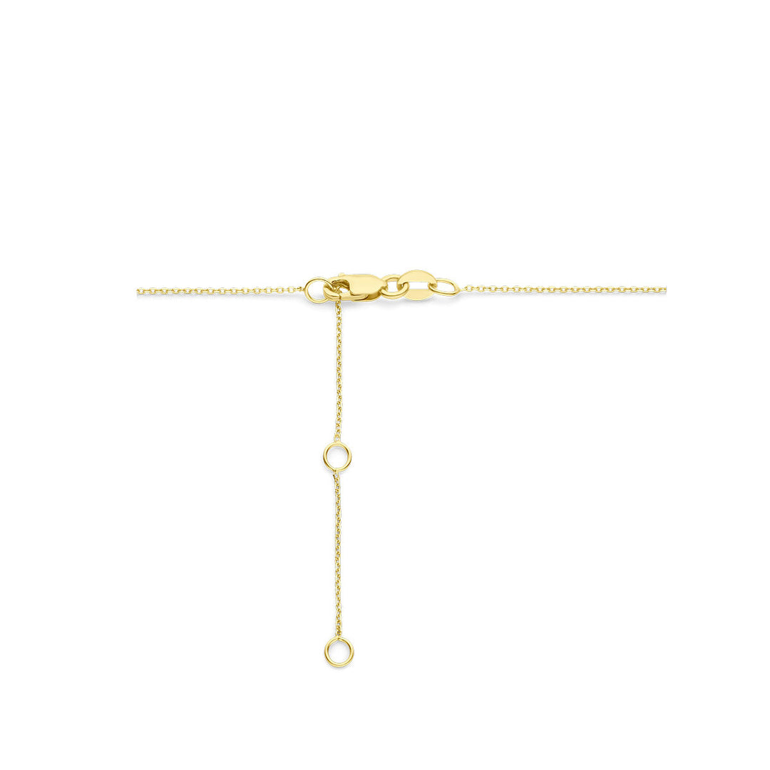 collier hart diamant  40 – 42 – 44 cm 0.20ct g si 18K geelgoud