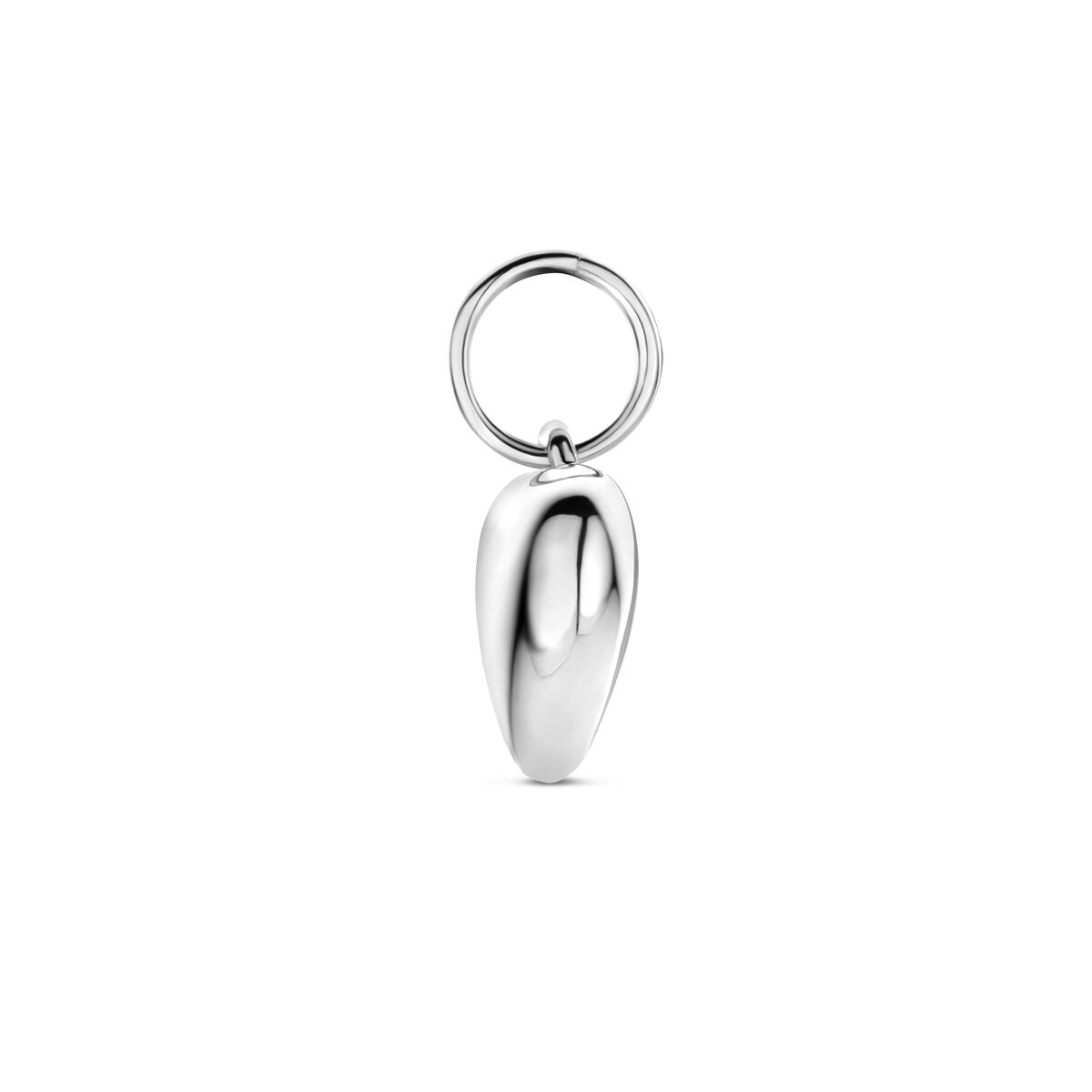 pendentif cœur 12,5 mm argent rhodié