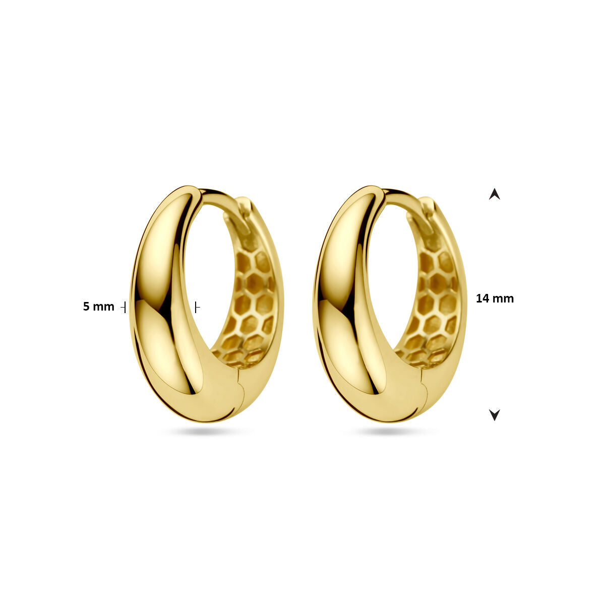 créoles 14K or jaune