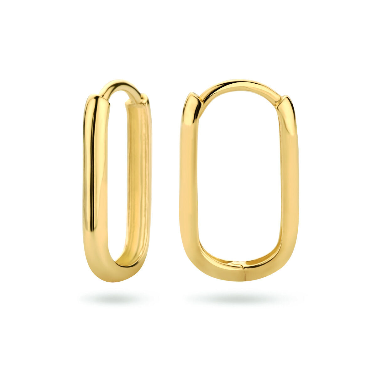 créoles paperclip 16 mm 9 carats