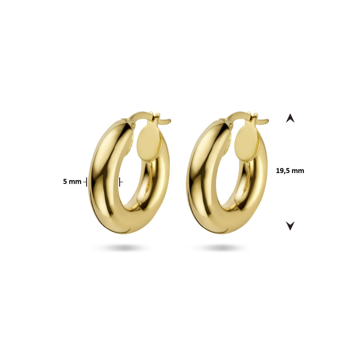 créoles 5,0 mm tube rond