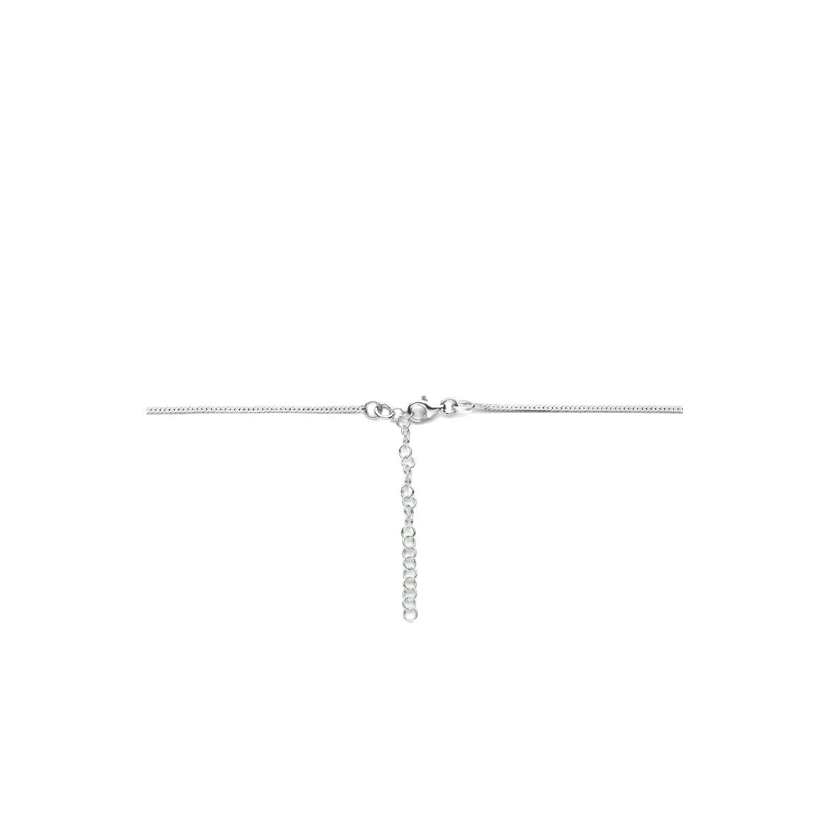 collier serpent plat 1,7 mm 40 + 5 cm argent rhodié