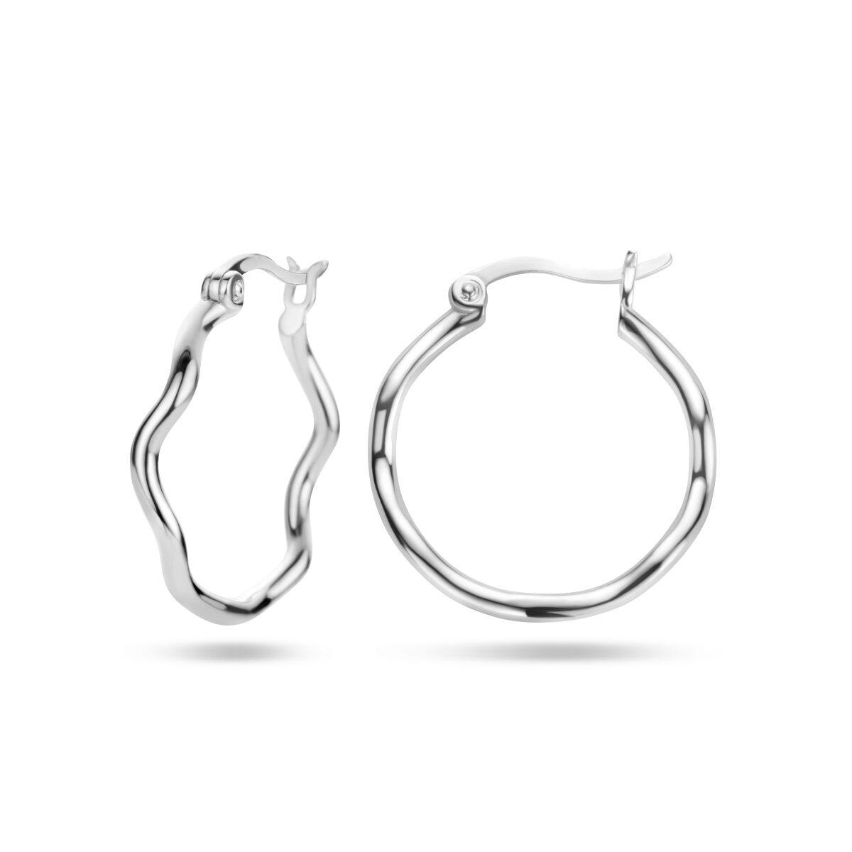 créoles argent rhodié