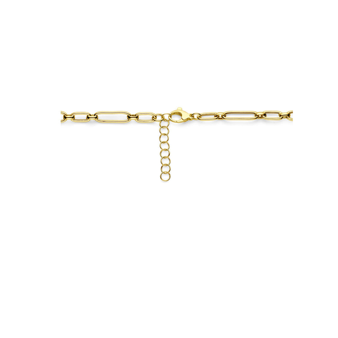 collier 6,0 mm 42 + 3 cm 3 micron zilver verguld (geel)