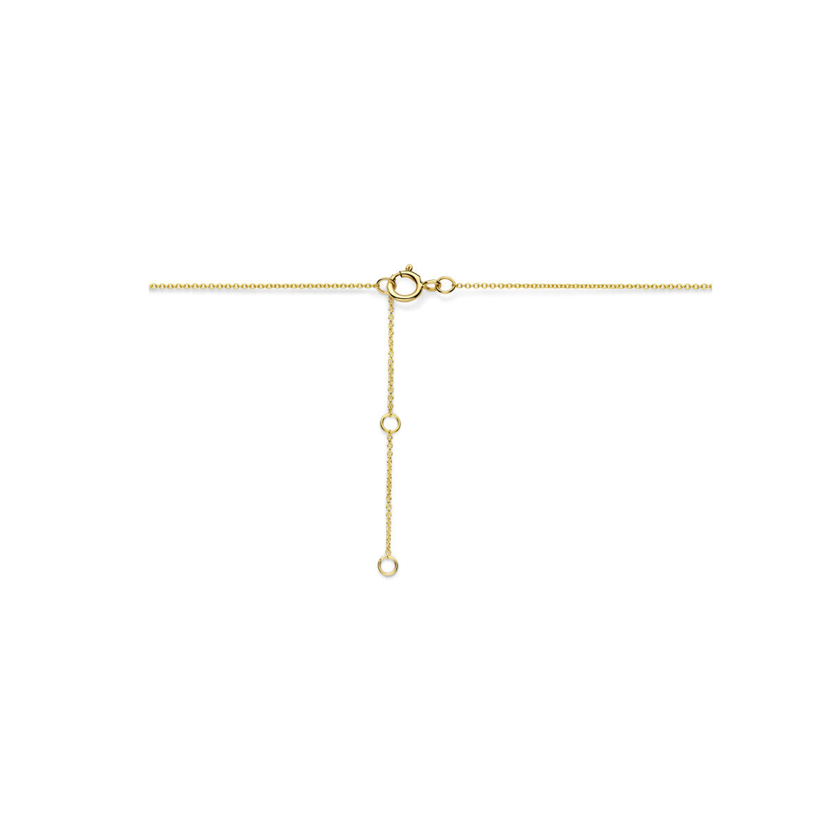 collier diamant cultivé en laboratoire 0.49ct h si or jaune 14K