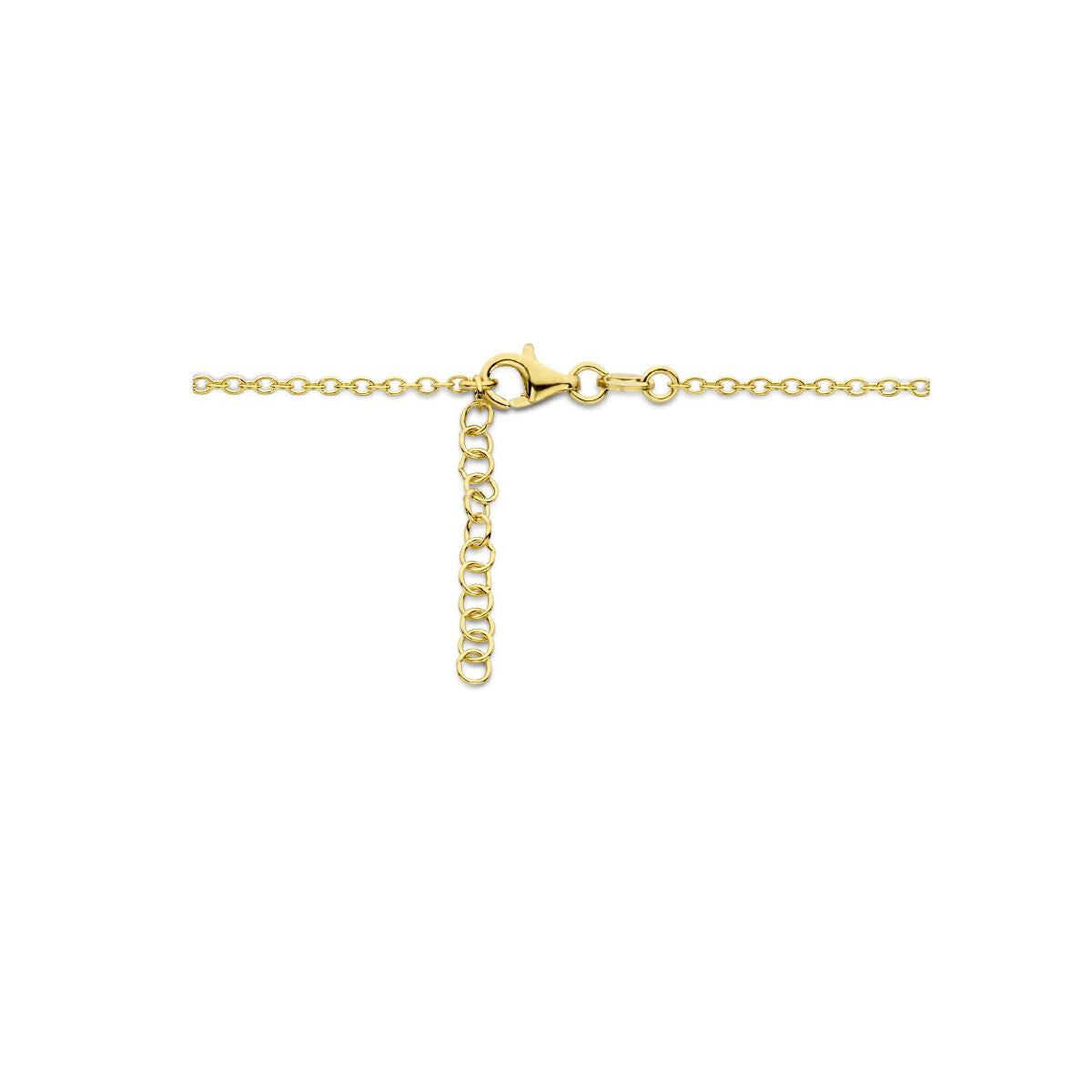 Collier pour femme cœur et infini plaqué or (jaune)