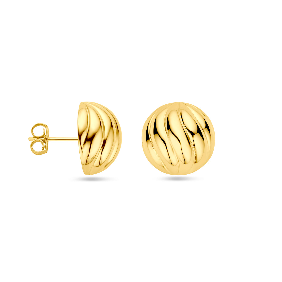 puces d'oreilles argent plaqué or (jaune)