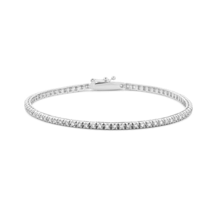 tennisarmband lab grown diamant 1.00ct g si 2,0 mm 17,5 cm 14K witgoud