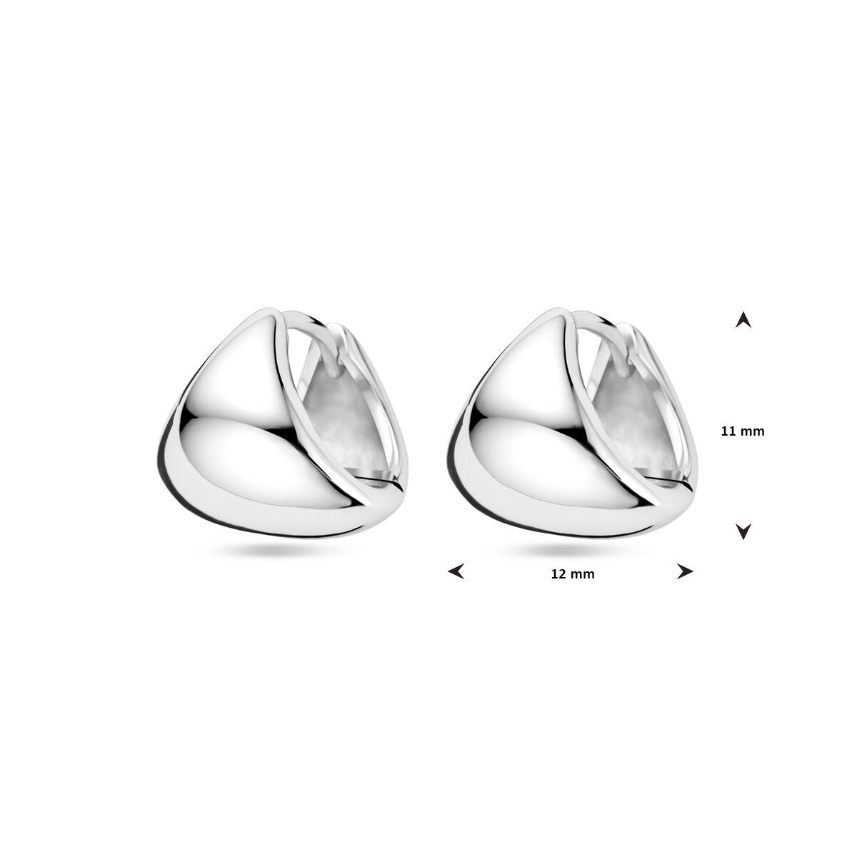 créoles argent rhodiées