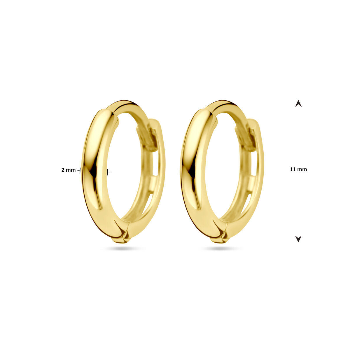 créoles 14K or jaune
