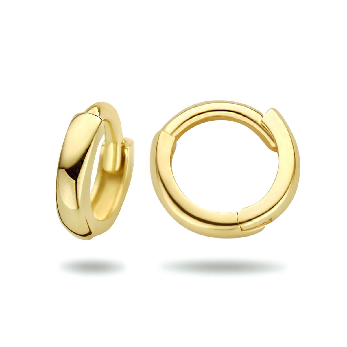 créoles 1,6 x 7,0 mm or jaune 14K