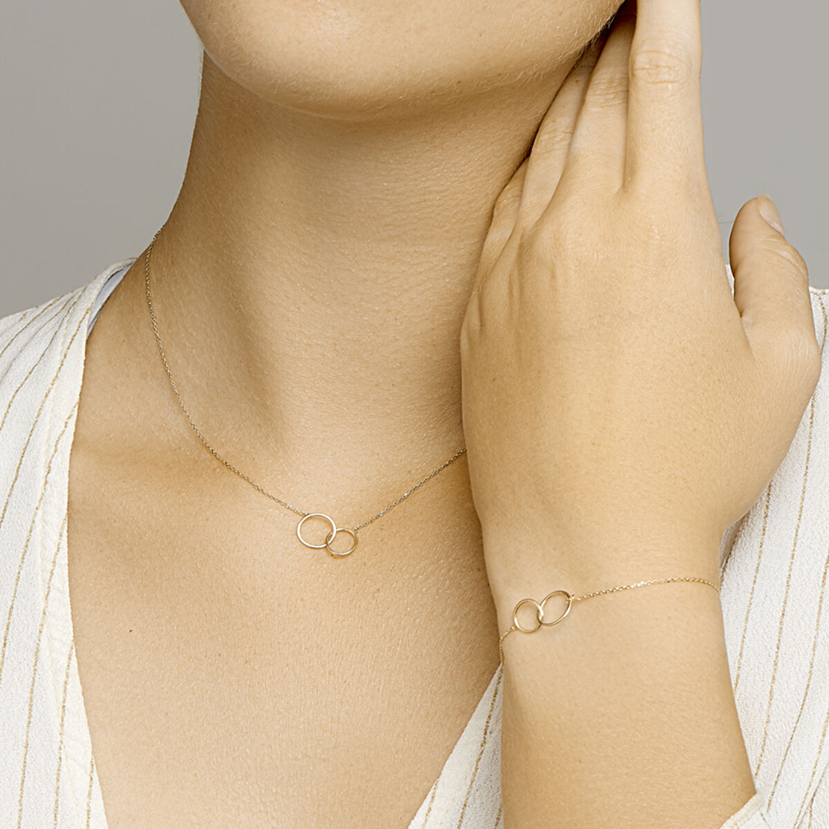 Bracelet en or pour femme ronds 14K
