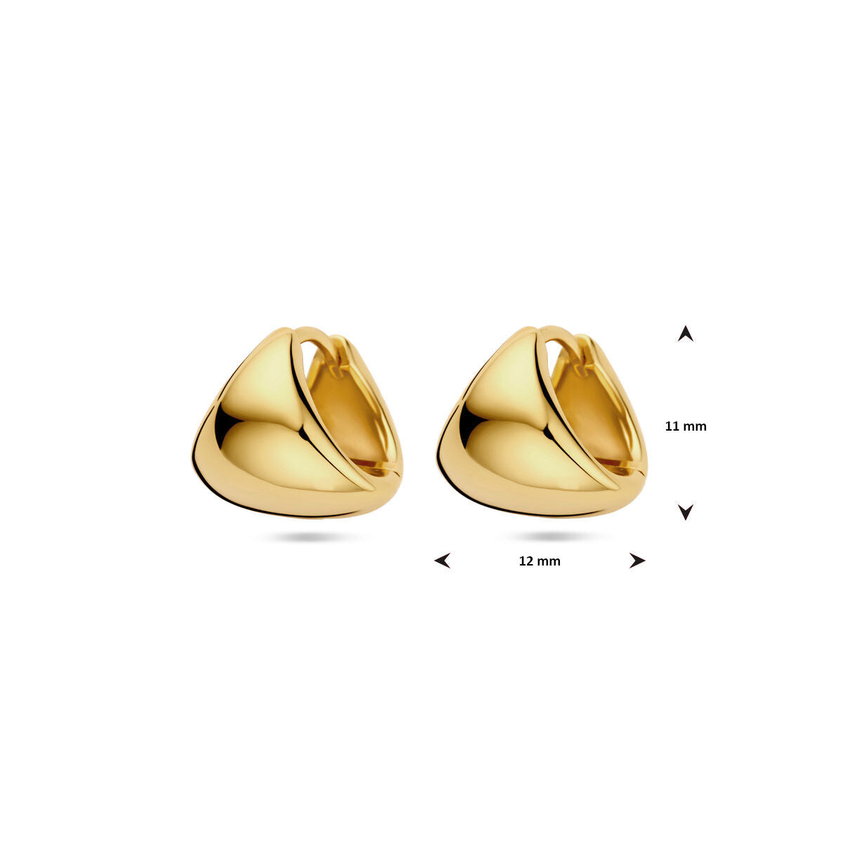 créoles 1 micron argent plaqué or (jaune)