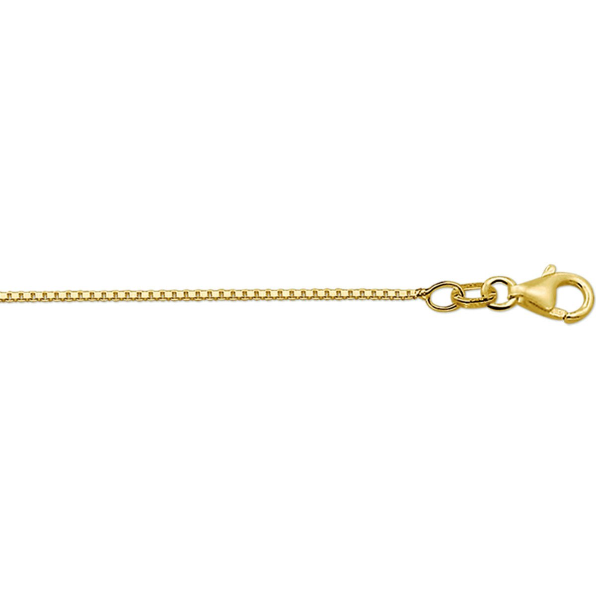 Collier vénitien en or jaune 14K de 1,1 mm avec fermoir.