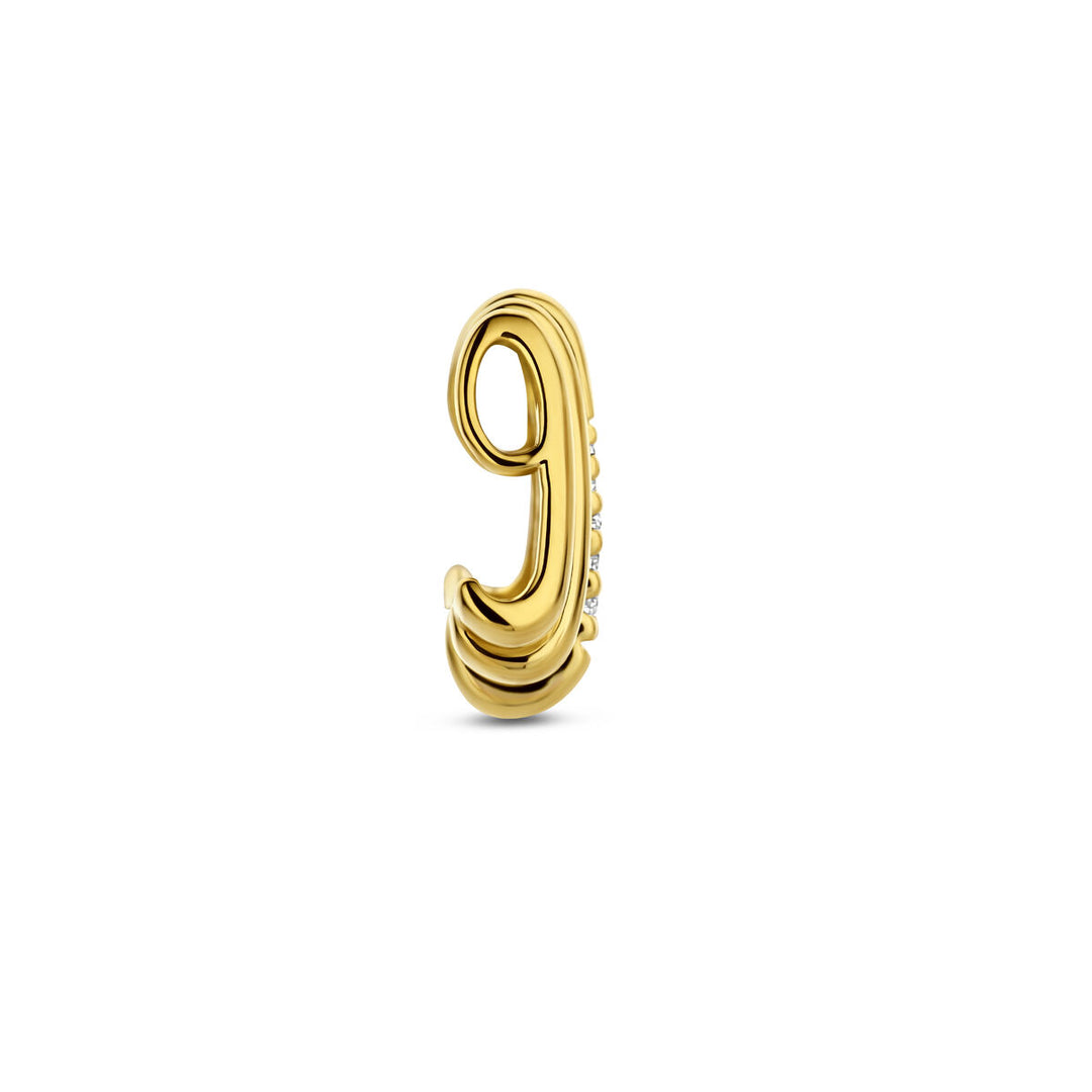 Gouden hanger met diamant – 14k geelgoud