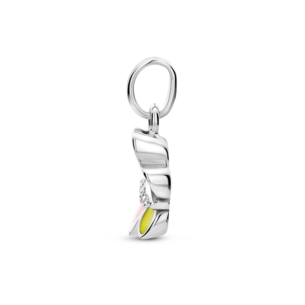 pendentif papillon zircone argent rhodié