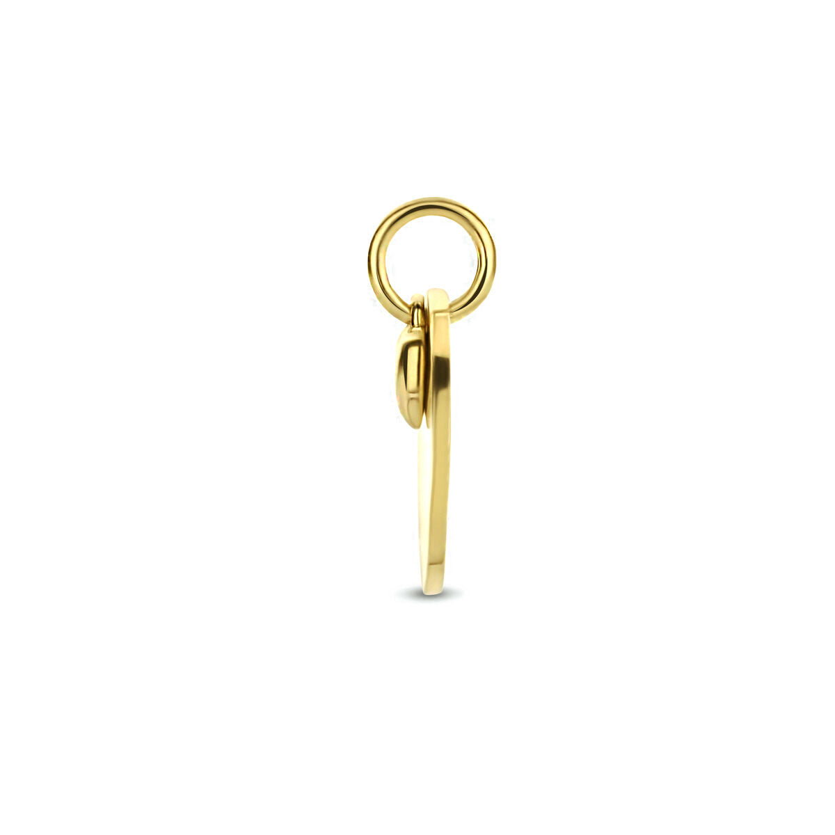 pendentif en forme de cœur 14K or jaune