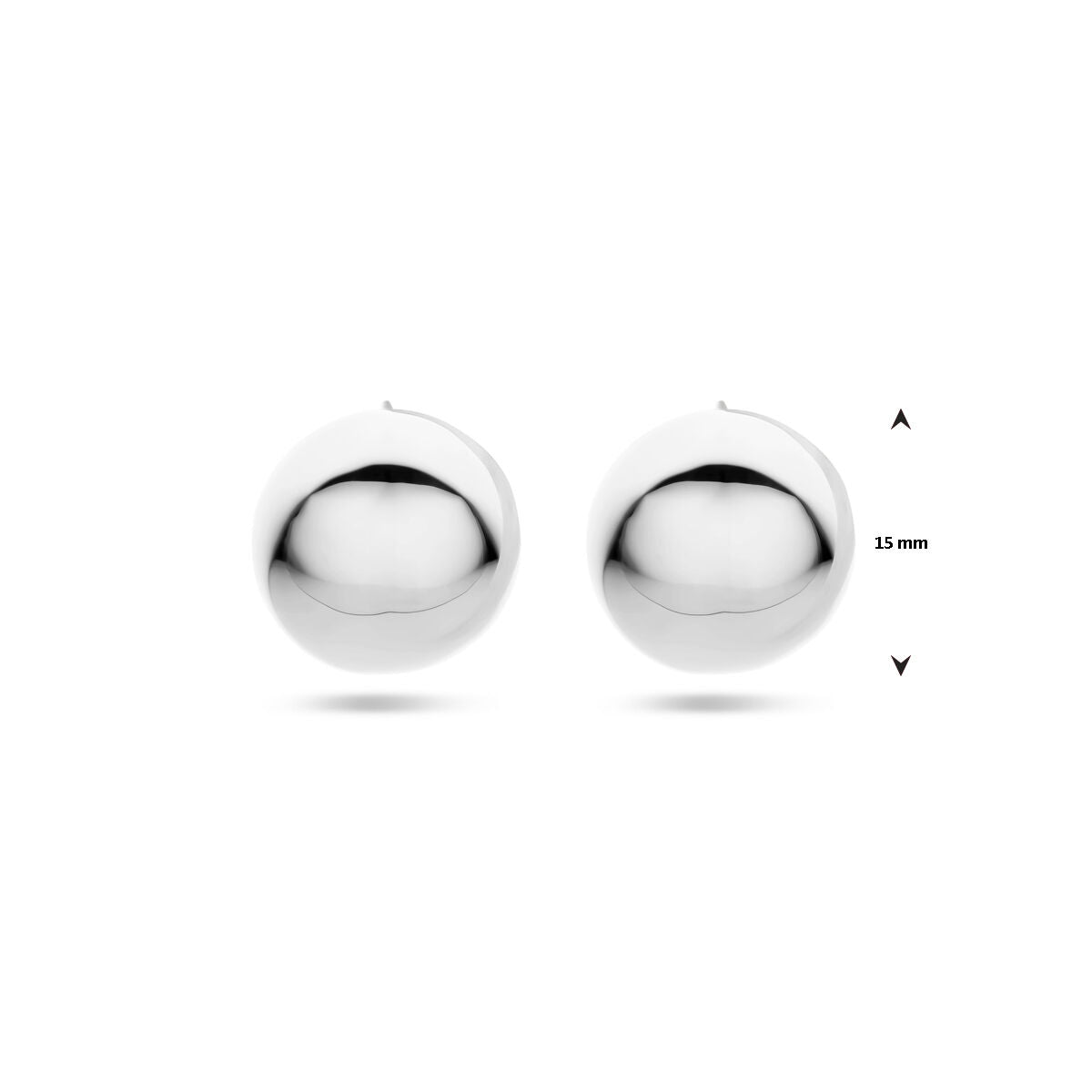 créoles 15 mm argent rhodié