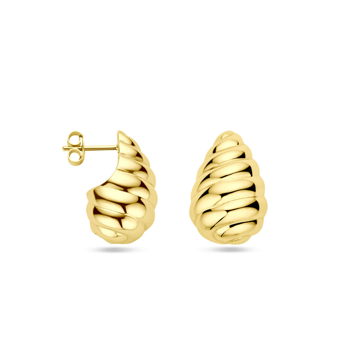 puces d'oreilles argent plaqué or (jaune)