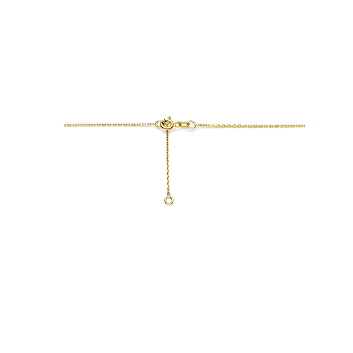 collier perles 42 + 3 cm or jaune 14K