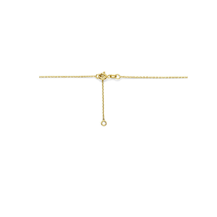 collier parels 42 + 3 cm 14K geelgoud