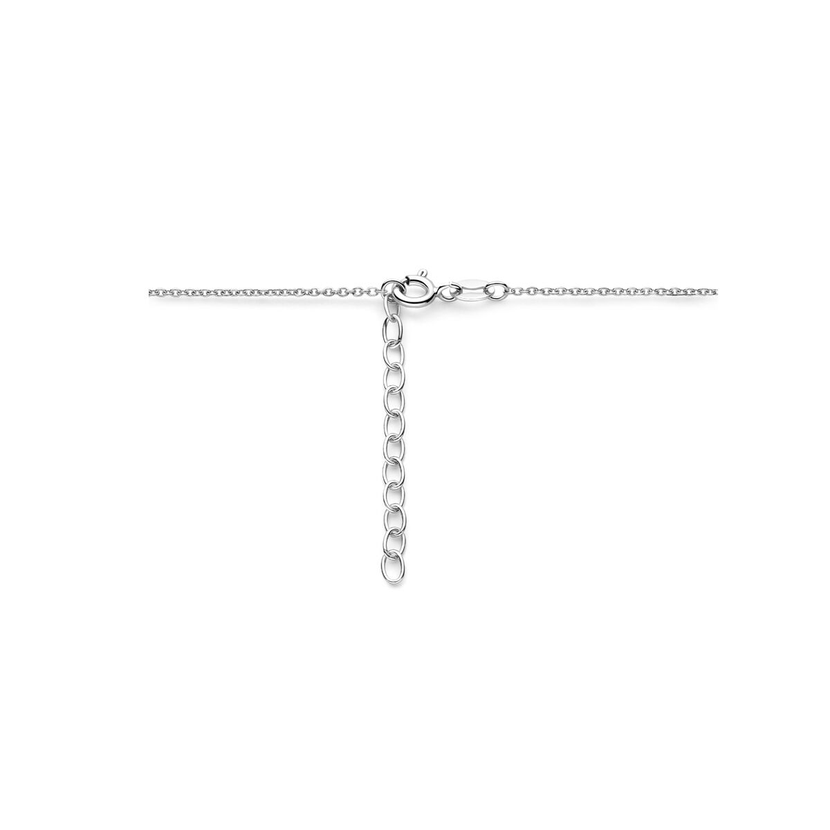 collier cœurs 1,3 mm 41 + 4 cm argent rhodié