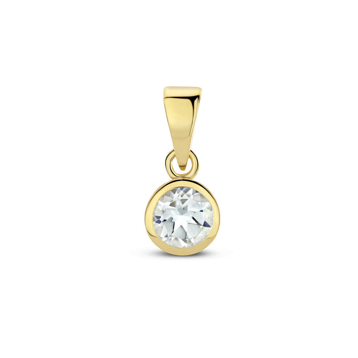 hanger met geboortesteen 14K geelgoud
