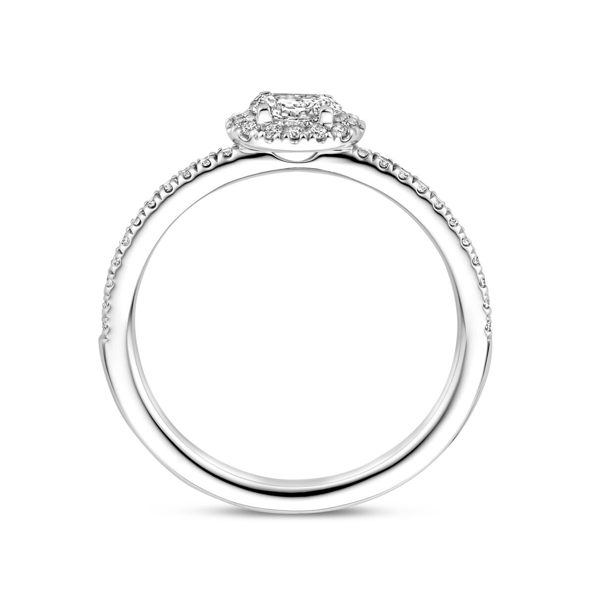 ring diamant 0.41ct h si 14K witgoud
