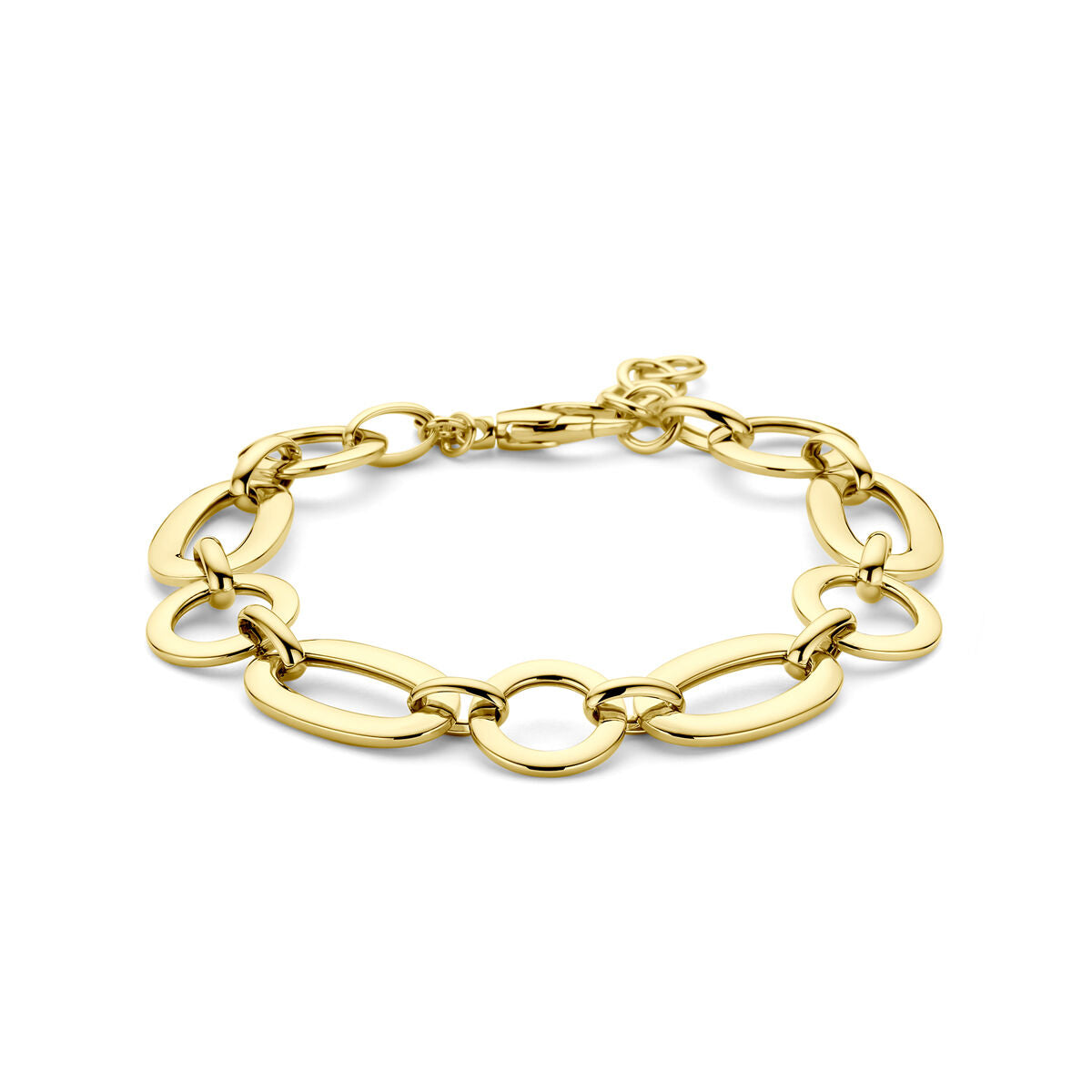 armband 12,8 mm 18 + 2 cm 14K geelgoud