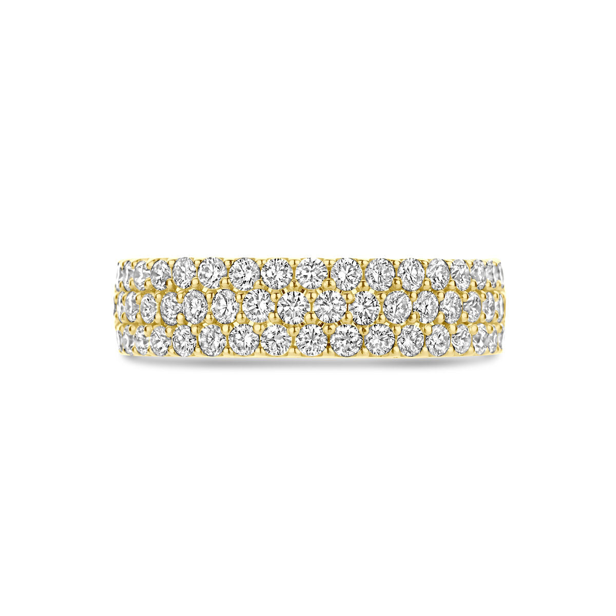 bague diamant 1.13ct h si or jaune 14K