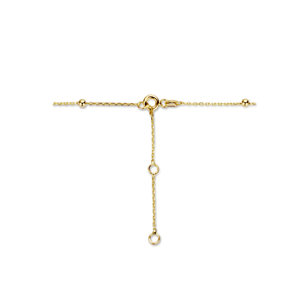 collier à billes 2,5 mm 40 - 42 - 44 cm or jaune 14K