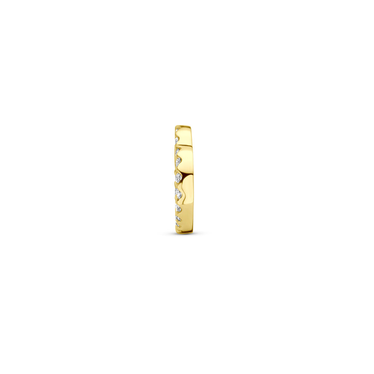 pendentif cœur diamant 0.06ct h si 7 mm or jaune