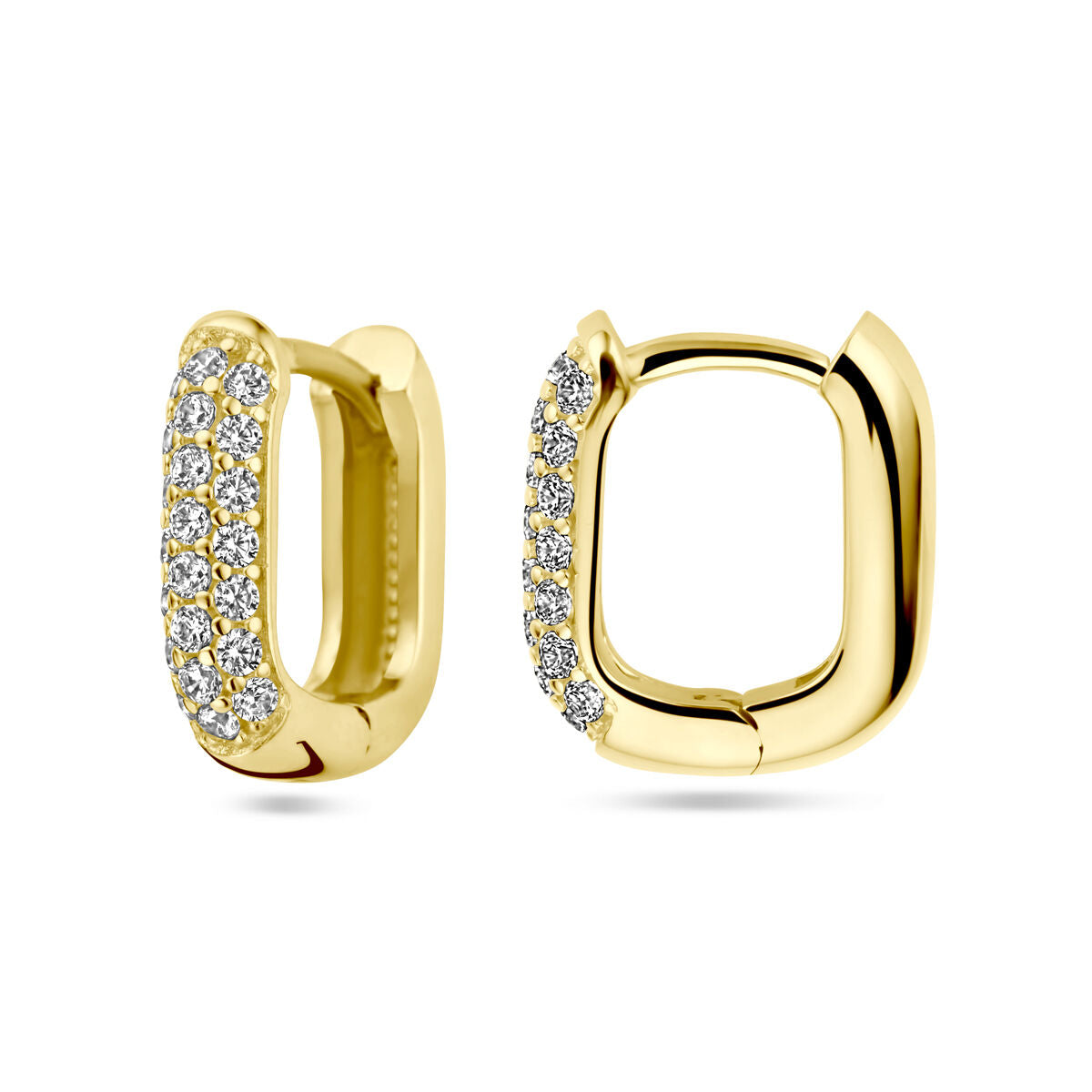 créoles diamant 0.36ct (2x 0.18ct) h si or jaune 14K
