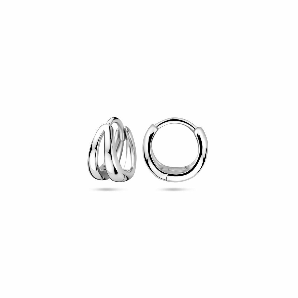 créoles 10,5 mm argent rhodié