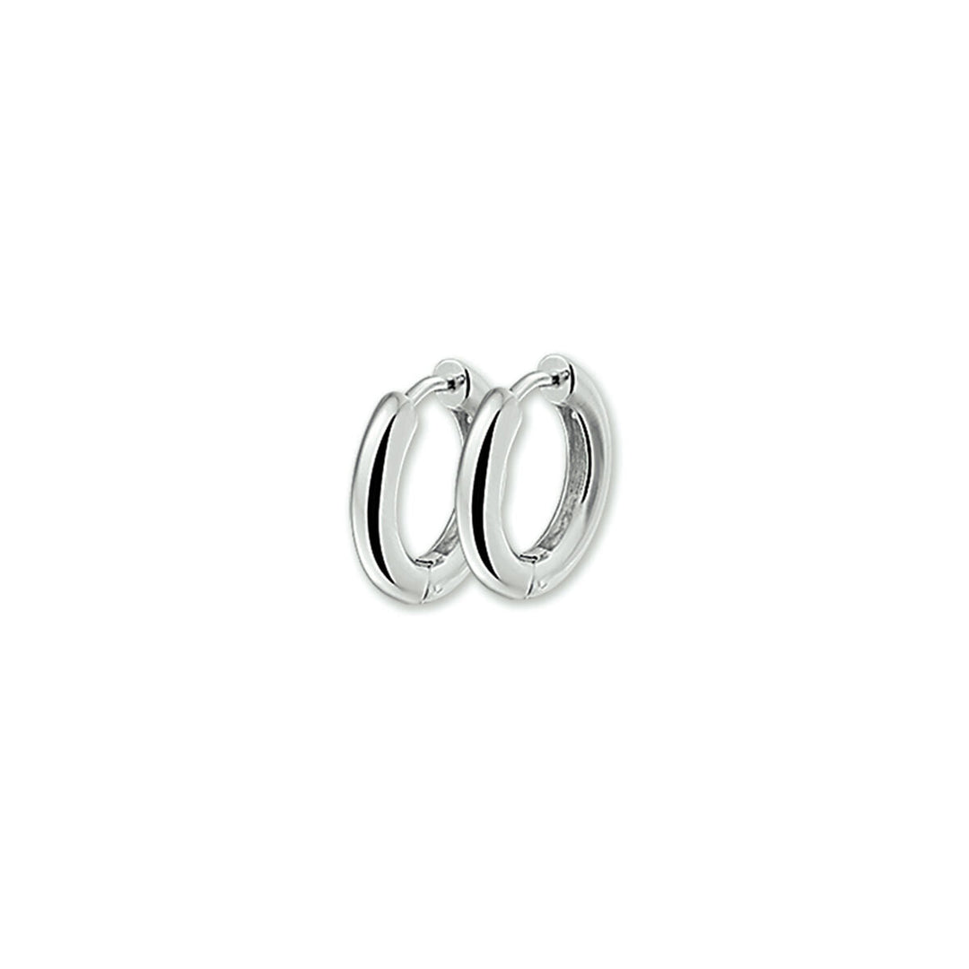 Boucles d'oreilles argentées de 2,8 mm, en forme de petits anneaux.
