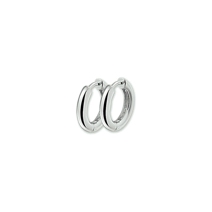 Boucles d'oreilles argentées de 2,8 mm, en forme de petits anneaux.