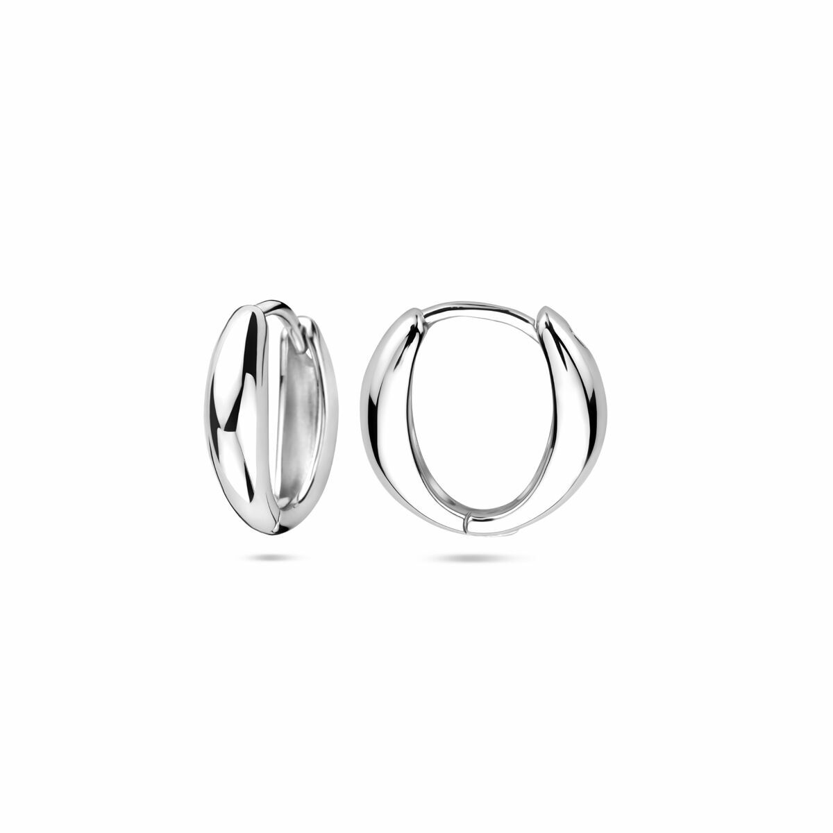créoles 14,5 mm argent rhodié