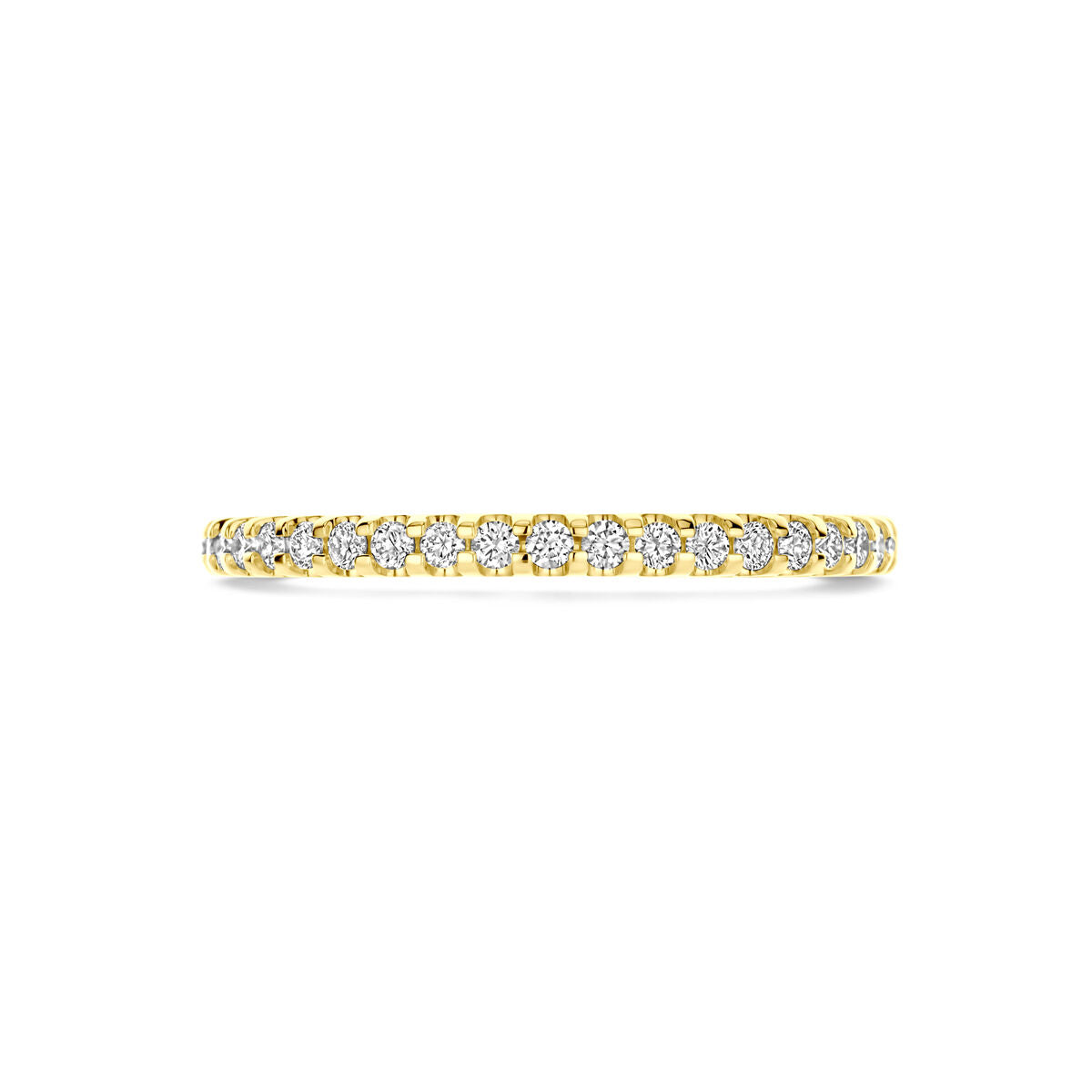 bague diamant lab grown 0.25ct h si or jaune 14K