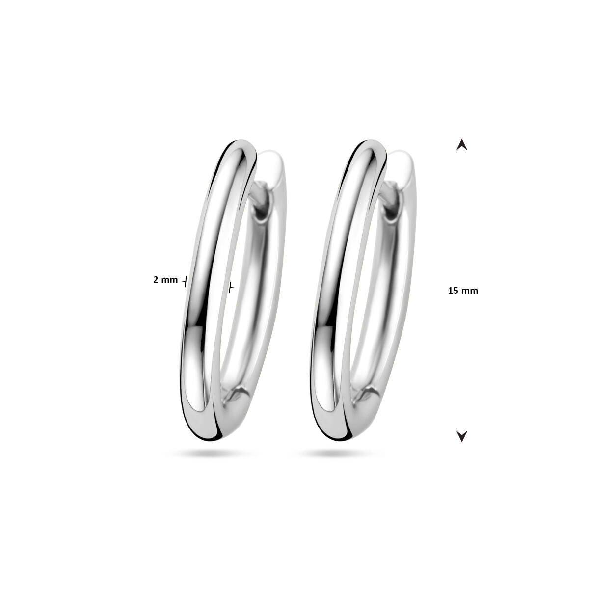créoles argent rhodiées