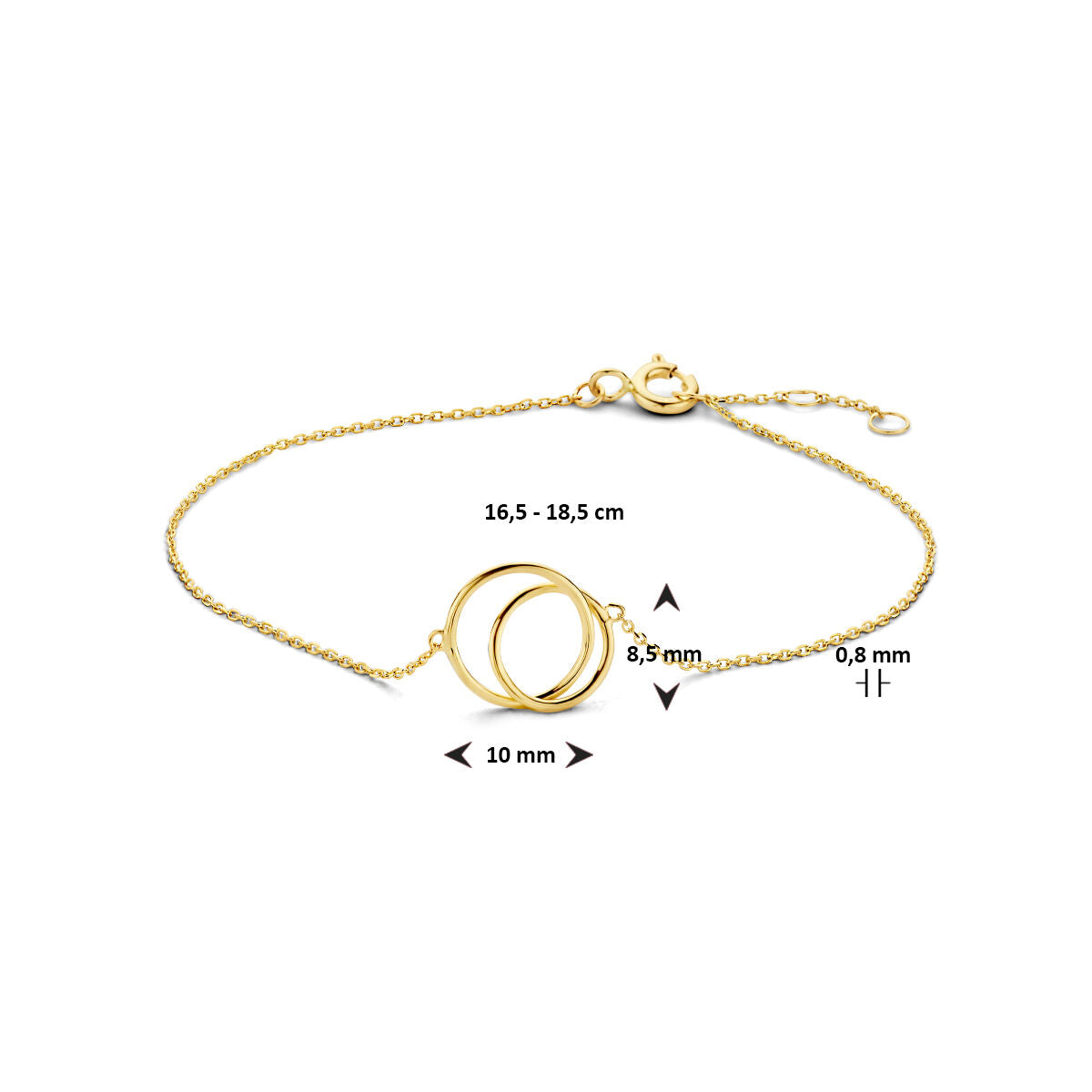 Bracelet en or pour femme ronds 14K