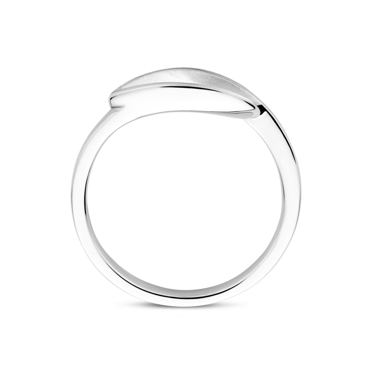Bague en Argent 925 Rhodiée – Finition Poli/Mate pour Femme