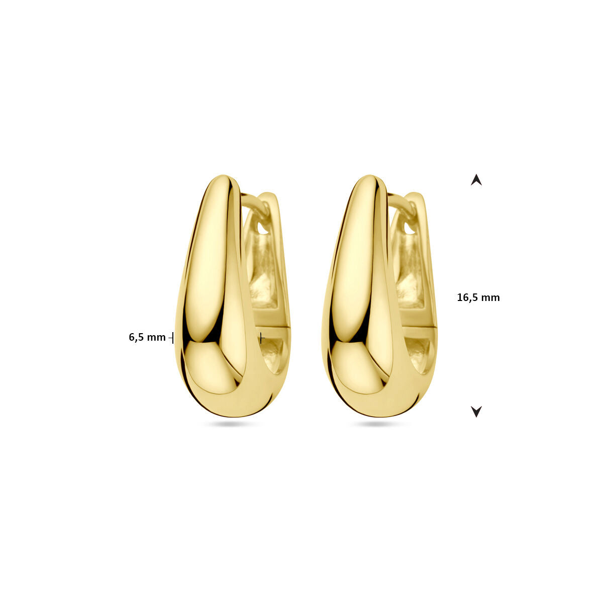 créoles 1 micron argent plaqué or (jaune)